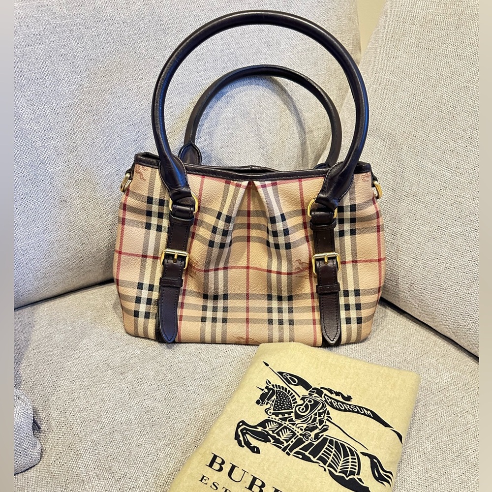Preloved Burberry Haymarket Northfield Tote bag